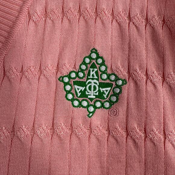Ivy Storehouse AKA Alpha Kappa Alpha Sweater Dress Size XXL 2XL V Neck - Picture 5 of 6